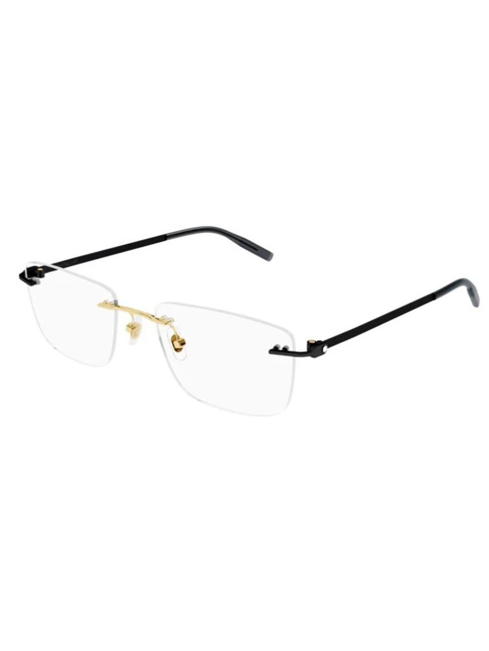 NEW MONTBLANC MB0281O 006 EYEGLASSES GOLD BLACK MEN EYEWEAR MONTBLANC